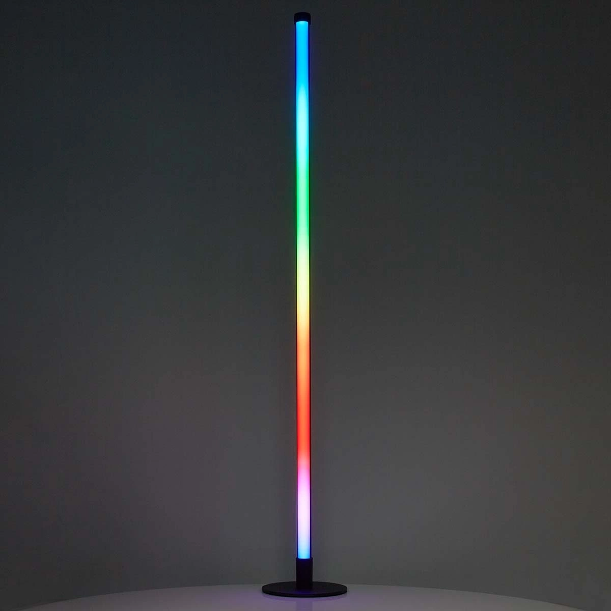 MECHARITE - Gulv RGB Lys Rør - 120cm på en grå baggrund