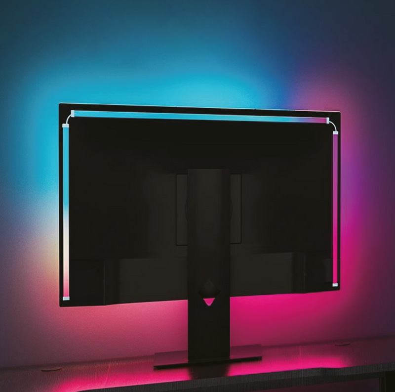 MECHARITE Monitor Backlight Sync 24 inch: Ambient Light for Compact Setups