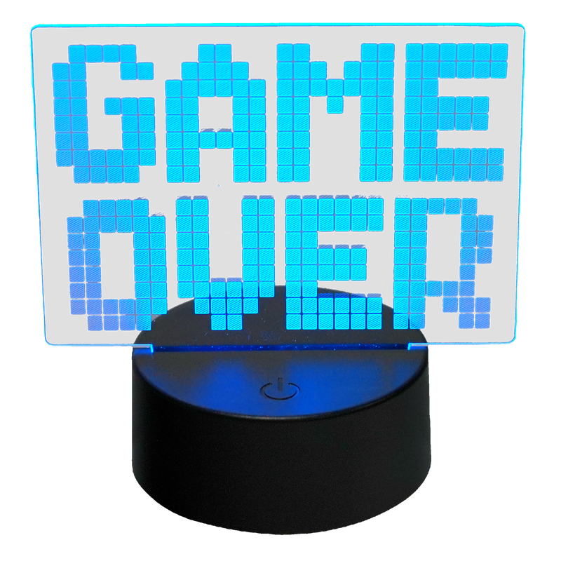 MECHARITE 3D Lamp GAME OVER: A Classic Arcade Statement