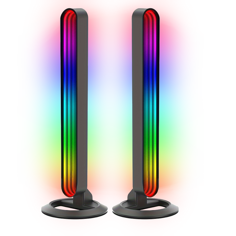 MECHARITE Infinite LED RGB Light: Two Mirror Lamps With Depth