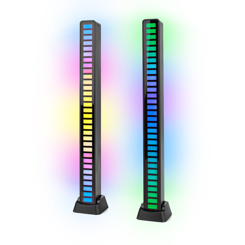 MECHARITE RGB LED Levels Lamp Stand (2-pack): Tiered Desk Lighting