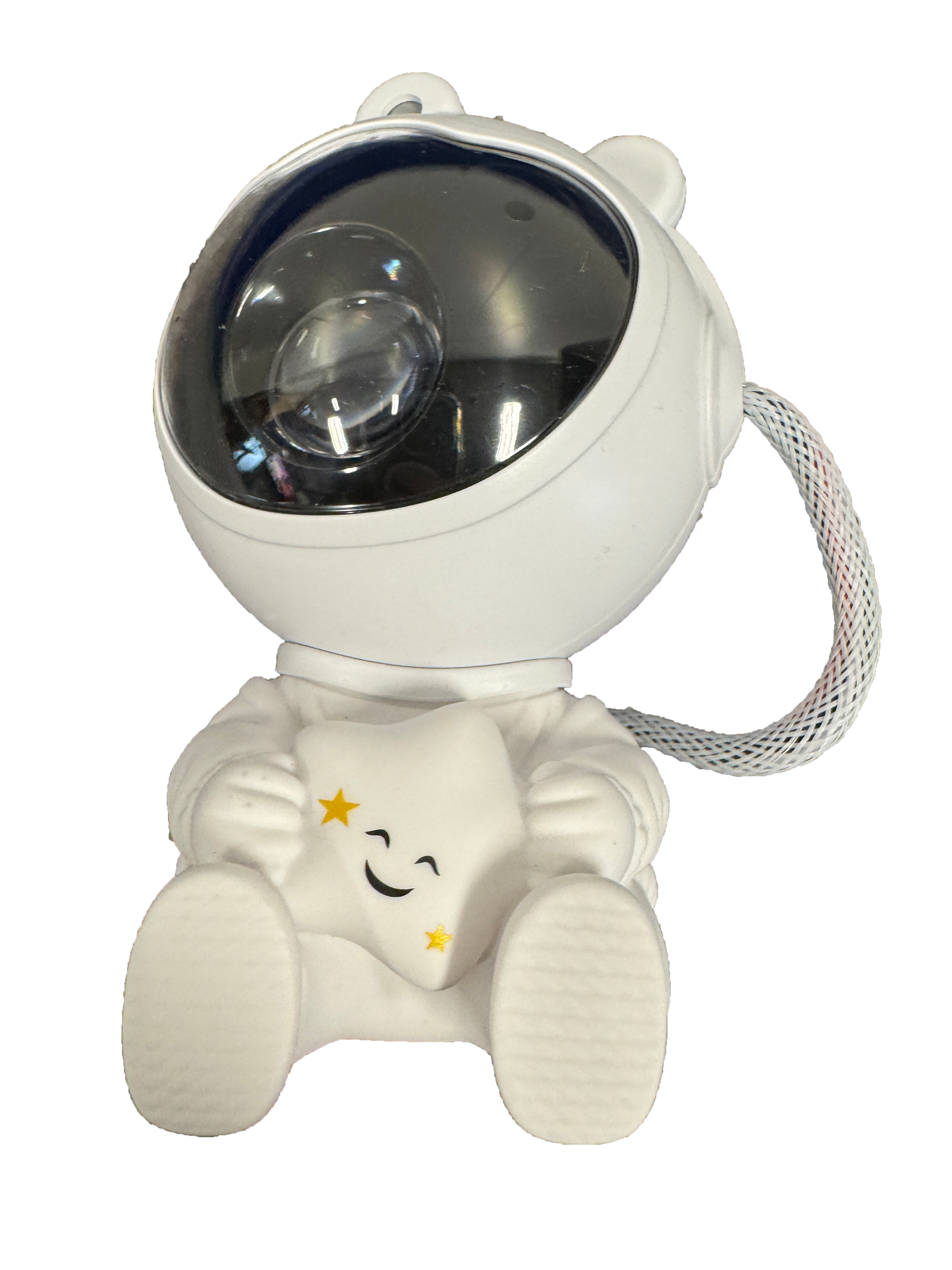 MECHARITE - Mini Astronaut Stjerne Projektor. front, med drejet hoved