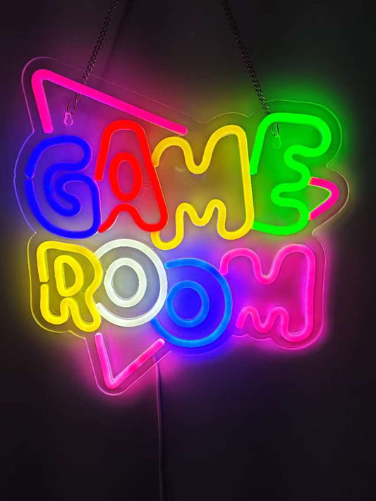 MECHARITE RGB LED Neon Lampe - Game Room front