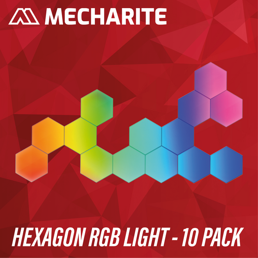 MECHARITE - Hexagon RGB Light - 10 Pack