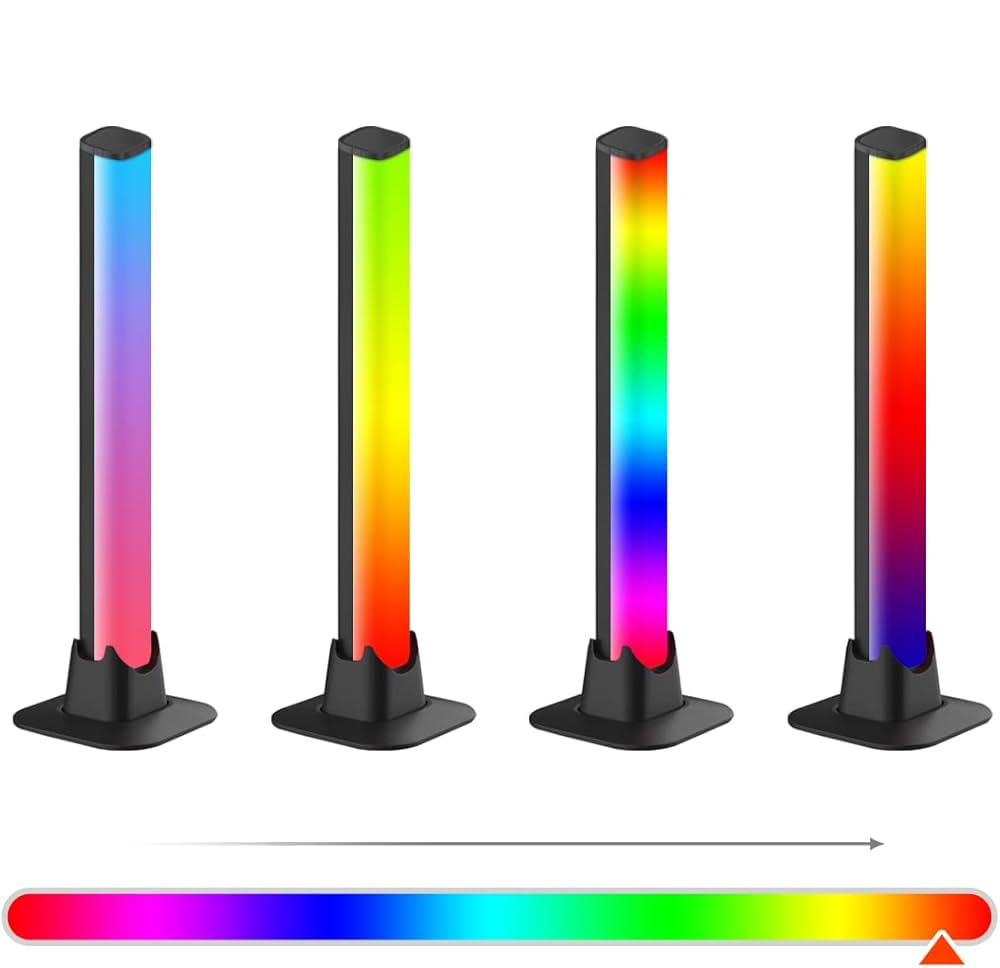 MECHARITE - Flow RGB LED Lys Stander, visning af farveindstillinger 