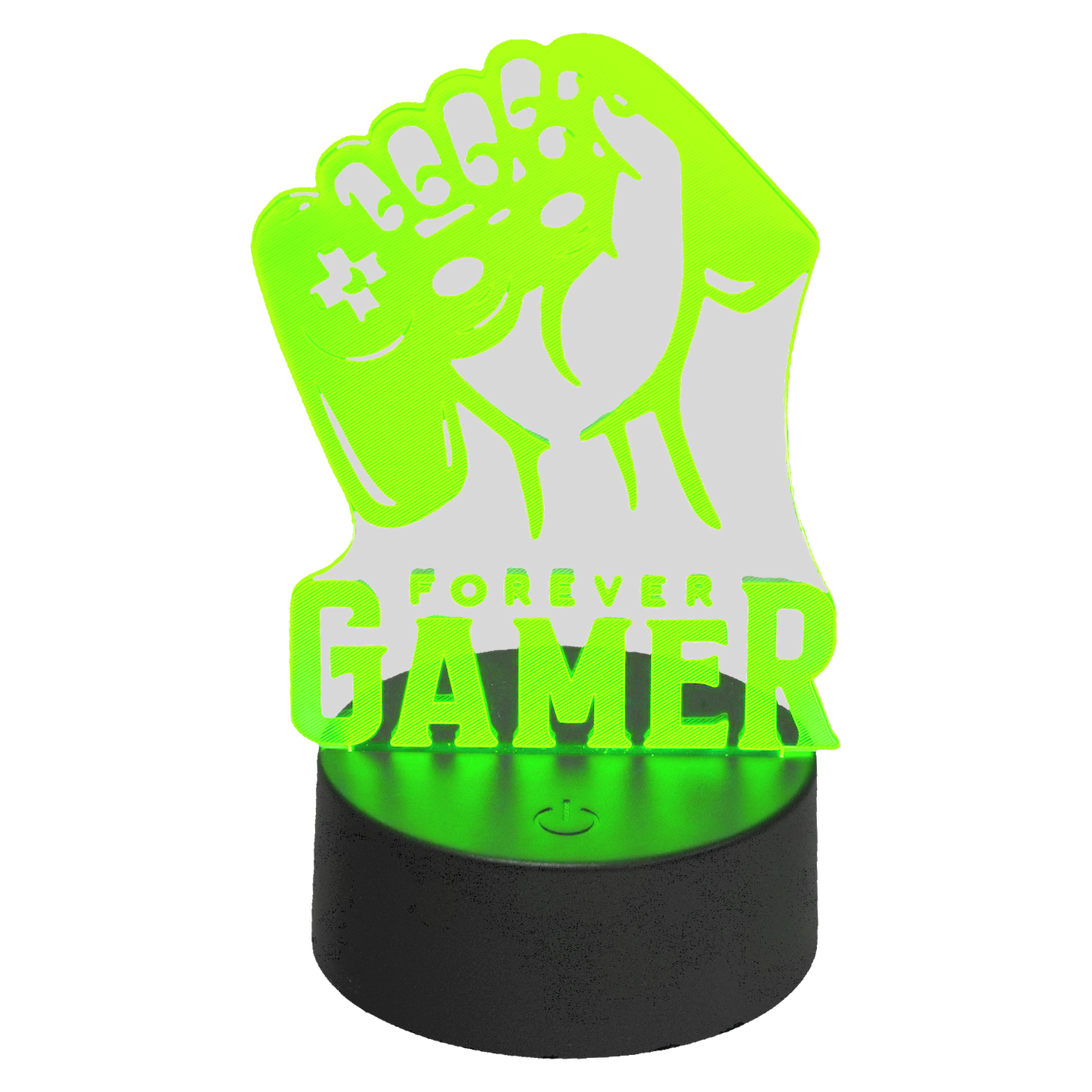 MECHARITE - 3D Lampe - FOREVER GAMER Grøn