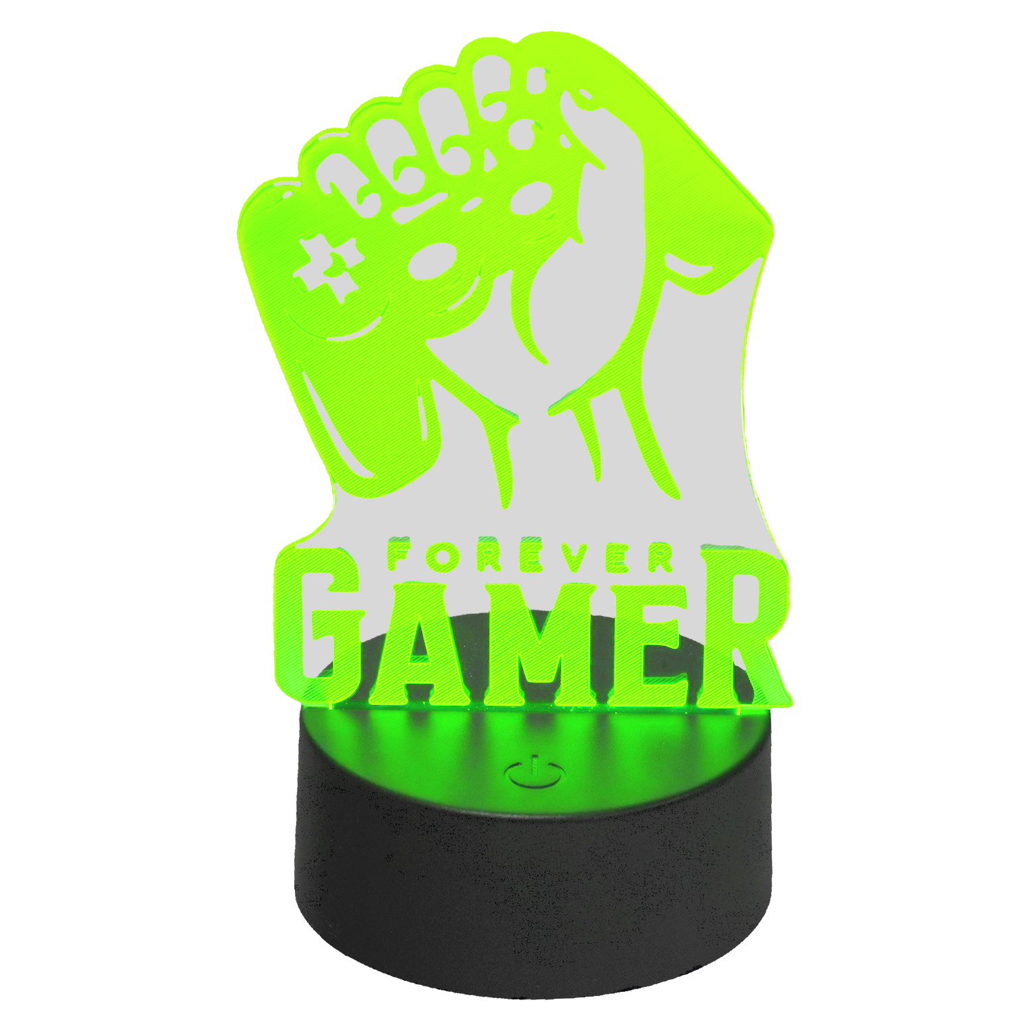 MECHARITE - 3D Lampe - FOREVER GAMER Grøn